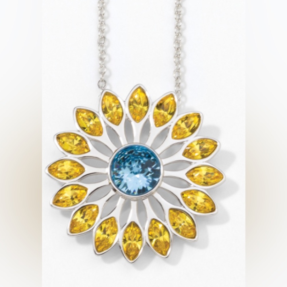 Touchstone Crystal by Swarovski Ray of Sunshine necklace BNIB retail $109